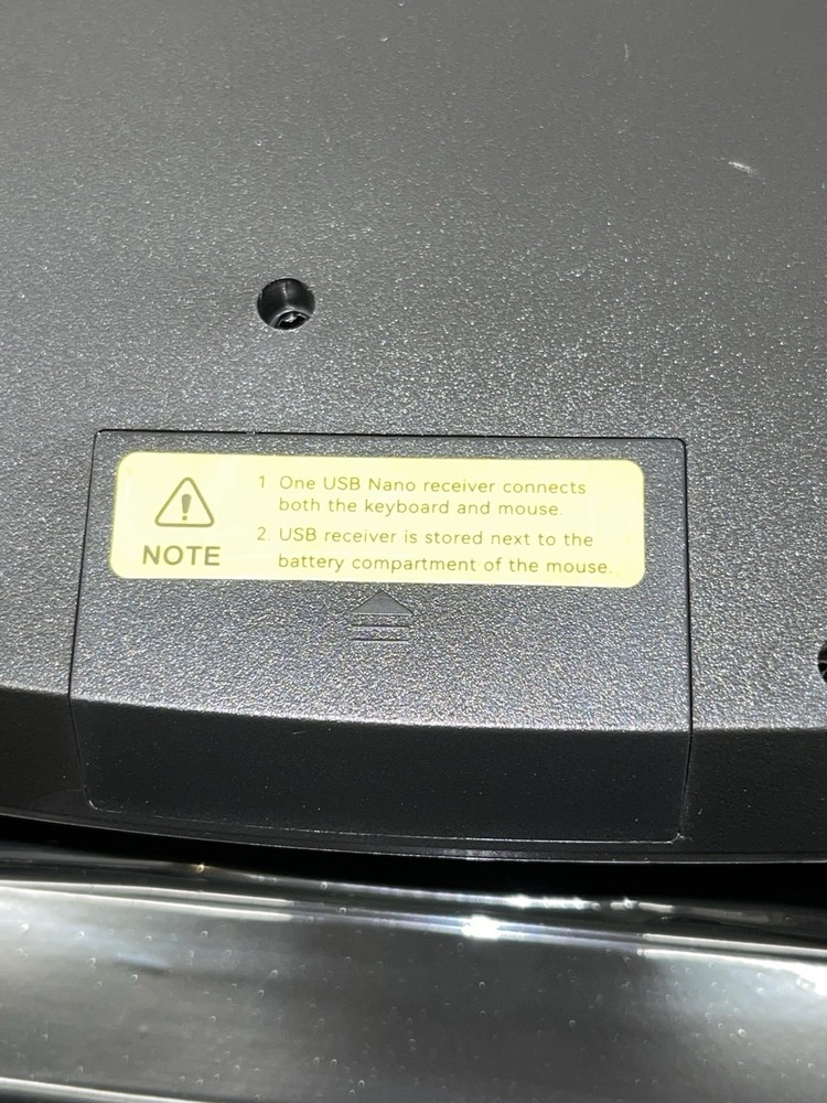 Wireless Keyboard and Mouse Combo, 2.4G Full Size Wave Keys Ergonomic