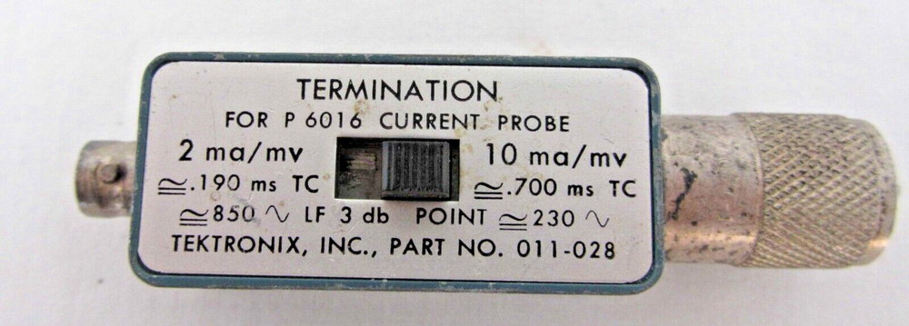Tektronix 011-0028-00 P6016 Current Probe Passive Termination