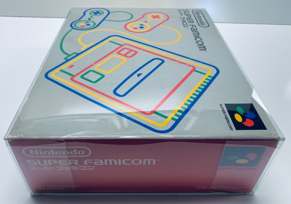 1 Console Box Protector For SUPER FAMICOM Console boxes. Clear Display Case