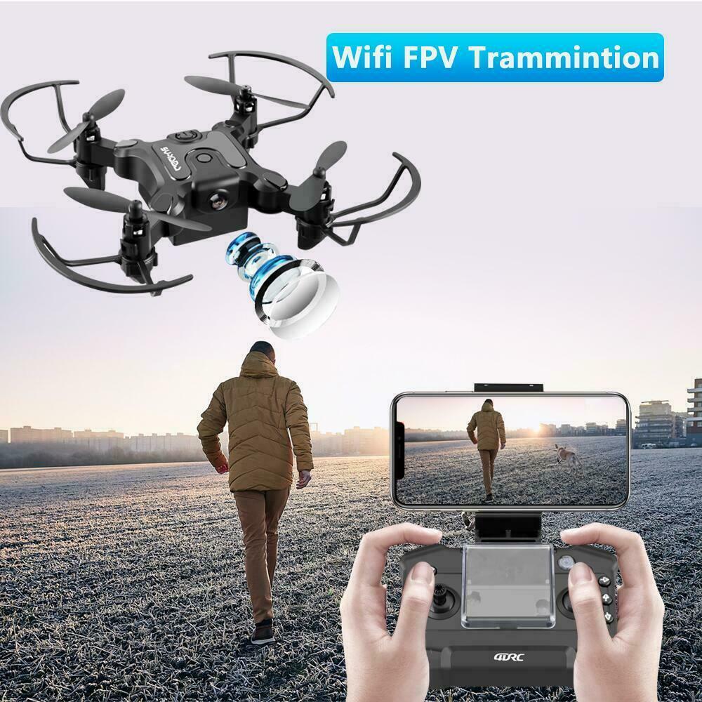 4DRC-V2 RC Quadcopter Mini Drone Foldable Wings WIFI FPV With Camera Bundle Kit!