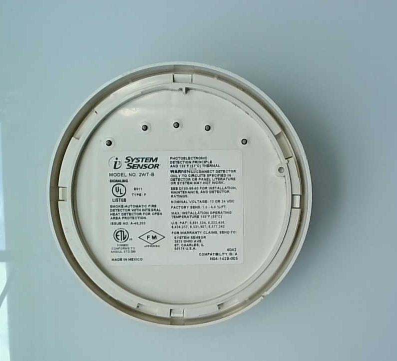 System Sensor 2WT-B Photoelectric Smoke & Heat Detector (NO BASE)