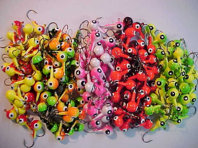 25 NEW FLOATING WALLEYE JIG HEADS 3/8 size 1 HOOKS assortment   OZ.THEY FLOAT