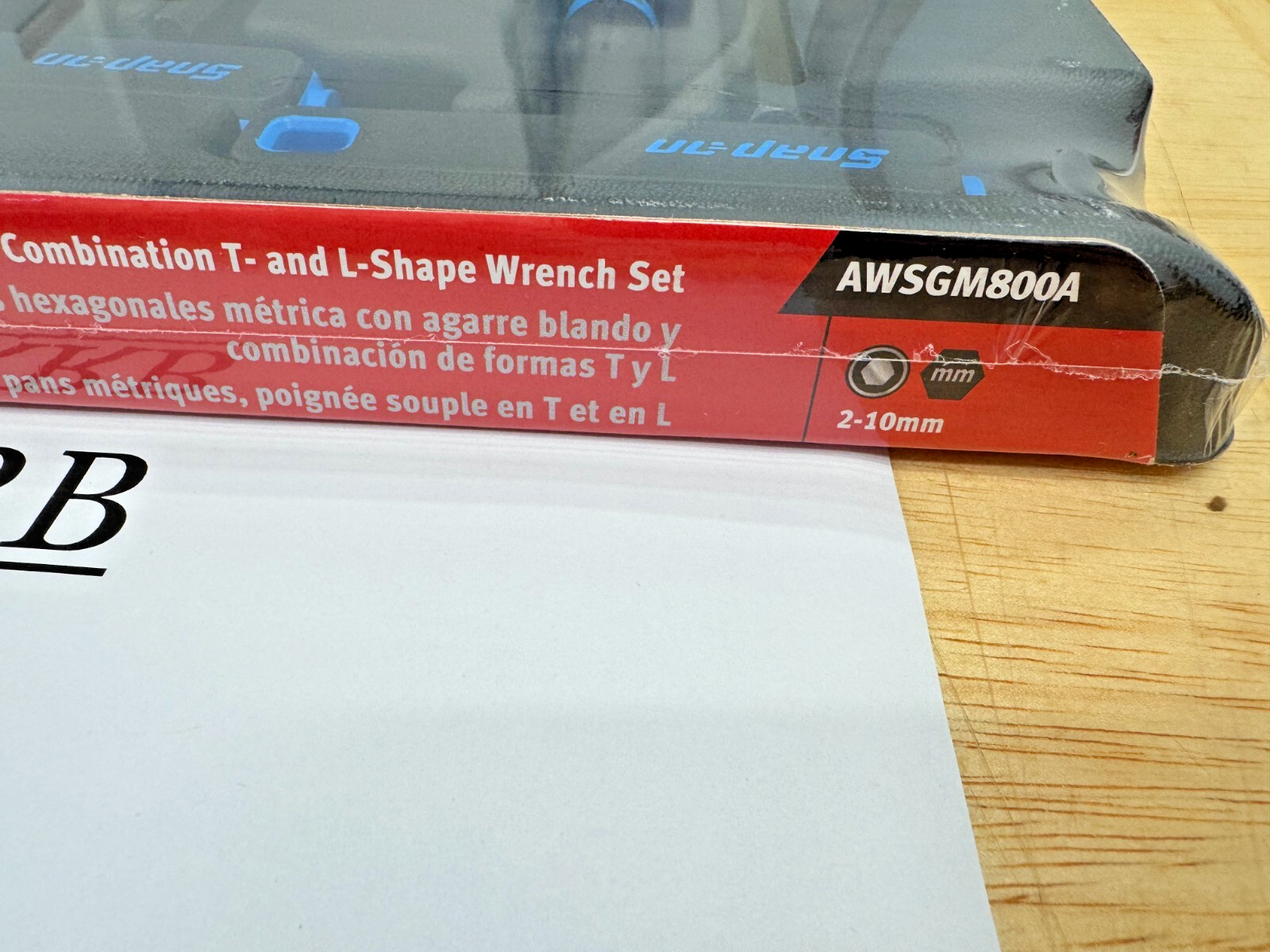 Snap-on Tools SPAIN NEW 8pc Metric SOFT GRIP T HANDLE Hex ALLEN Set AWSGM800A