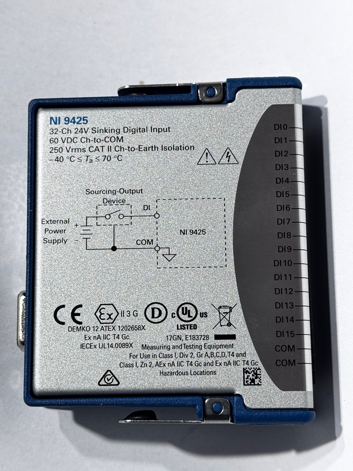 National Instruments Ni 9425 Module W/Contact Block Qty Available! US Shipped