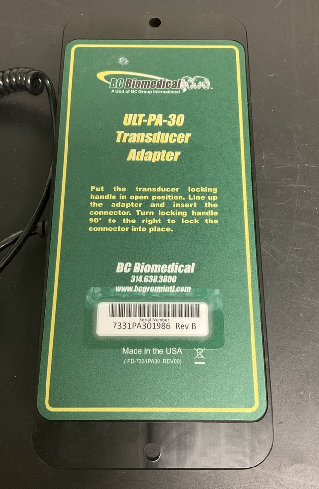 BC Biomedical ULT-PA-30 Transducer Adapter