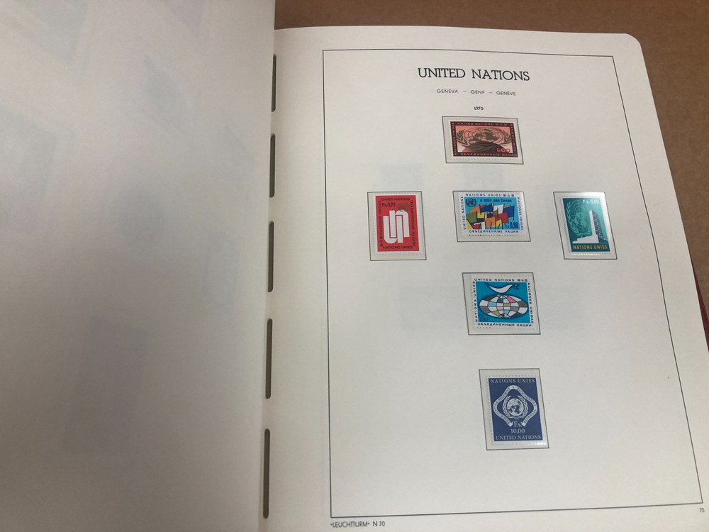 KAPPYS STAMPS UNITED NATIONS UP TO 2000 IN LIGHTHOUSE HINGELESS ALBUMS CL407