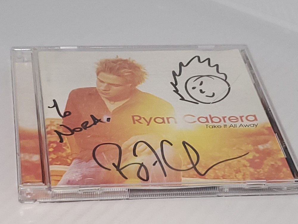 Ryan Cabrera, Take It All Away CD. SIGNED RARE