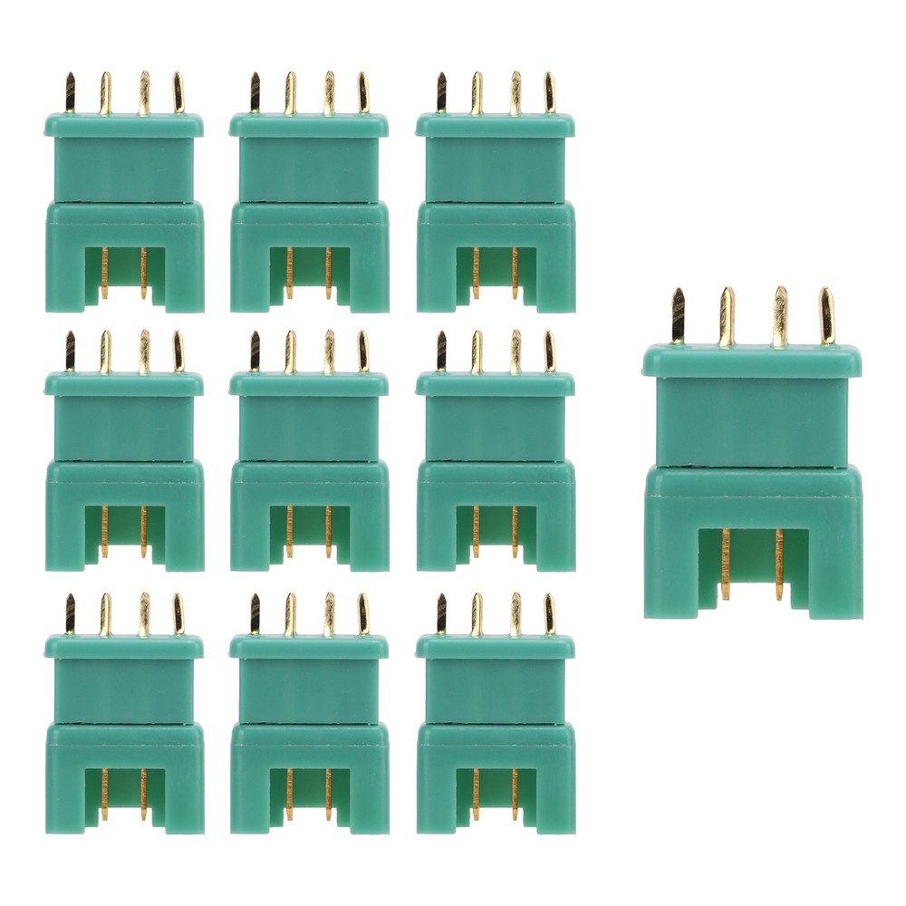 10 Pairs MPX Green Hexagonal Plug Multiplex Socket 6 Pin Connector Plugs Full