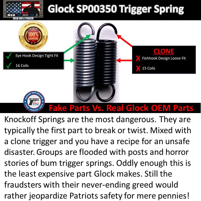 Glock 19 OEM Lower Parts Kit Gen 3 G19 LPK 9mm Genuine Factory Armorer Assembled