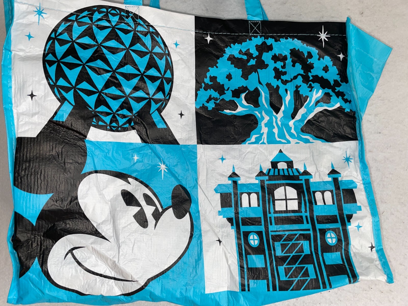 Walt Disney World Resort Parks Reusable Shopper Tote Bag CINDERELLA CASTLE