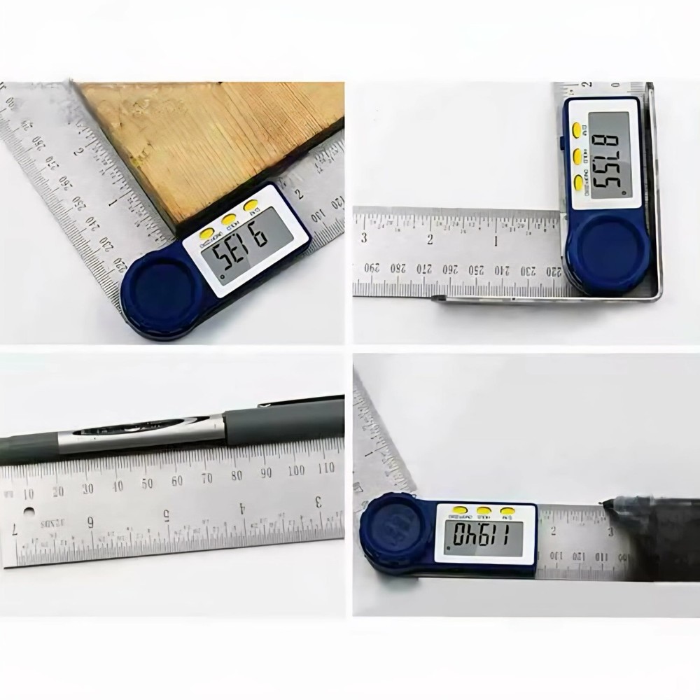 Digital Angle Finder Protractor Zeroing and Locking Function, 7-Inch Angle Ruler