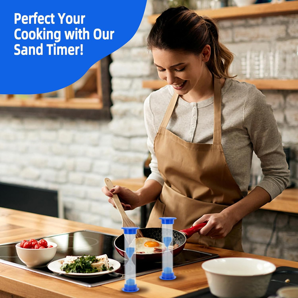 Plastic Sand Timer Sandglass Hourglass Sand Clock Timer 30 Sec, 1 Min, 2 Mins, 3