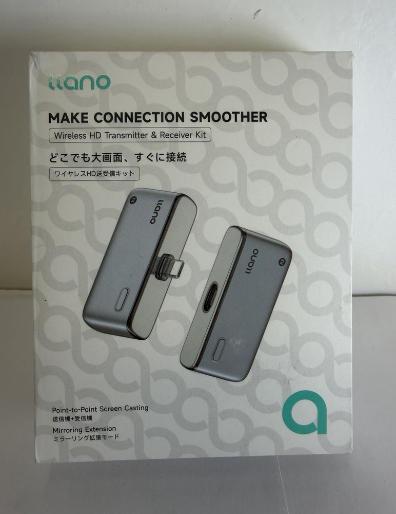 llano S850 Wireless HD Transmitter & Receiver Kit Orange Screen Casting A