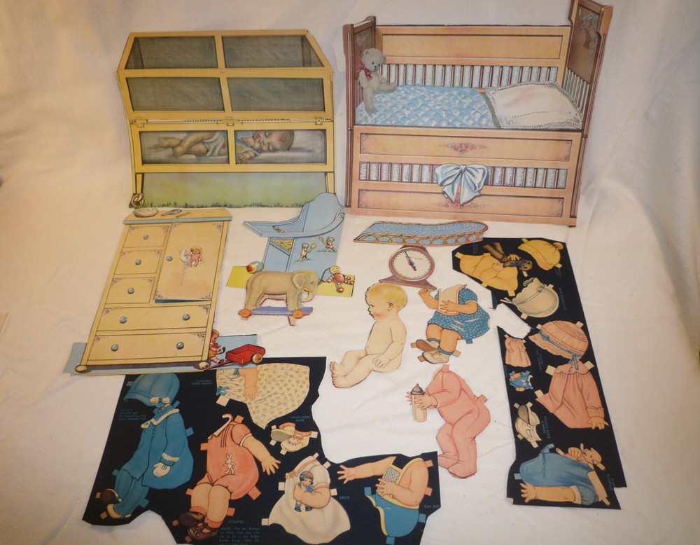 Paper Doll & Nursery pieces vintage