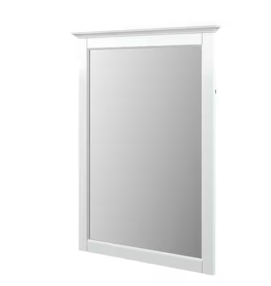 🔥Home Decorators Collection Everett 24”W x 32”H Rectangular Wood Vanity Mirror