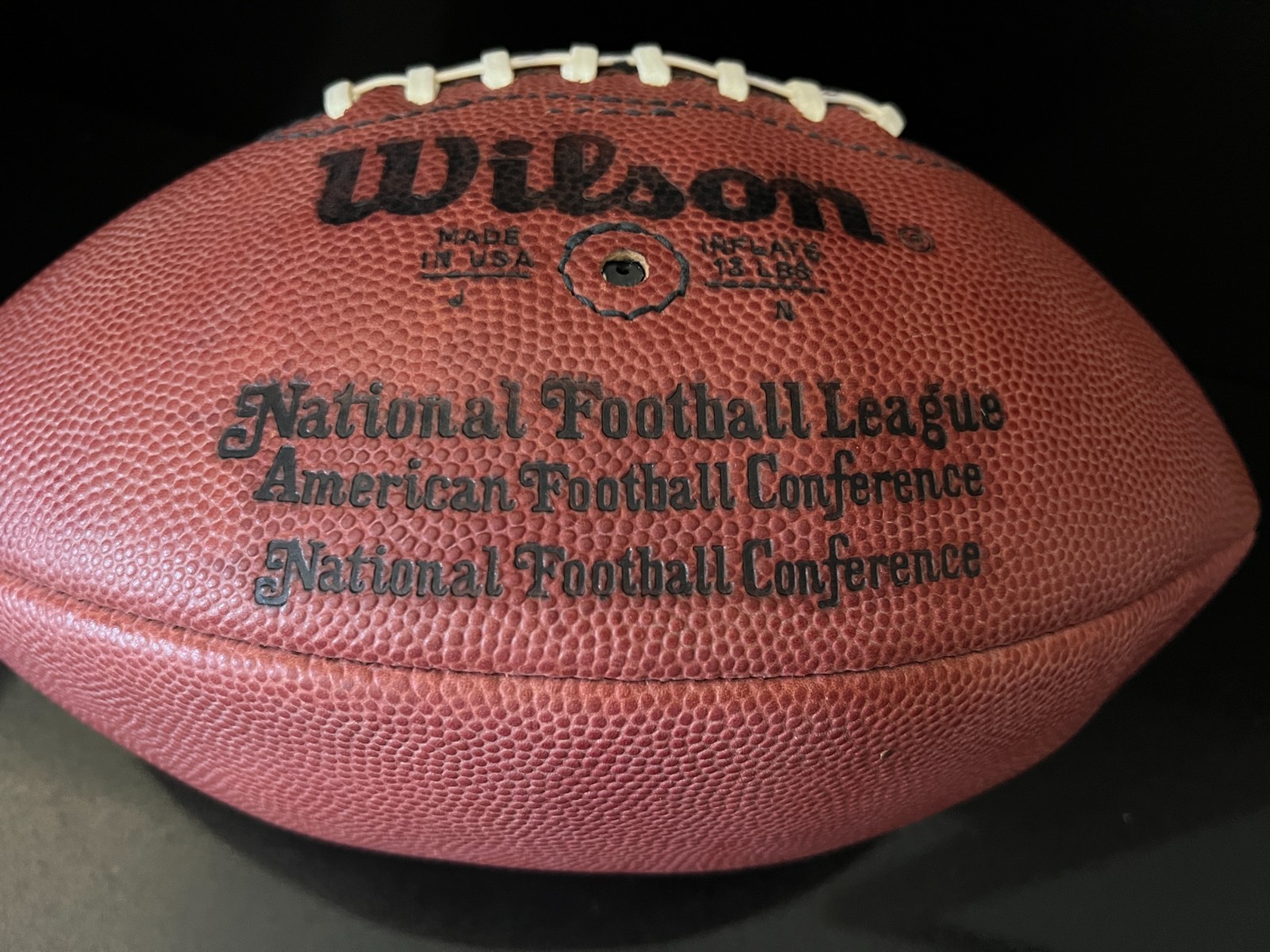 1970'S Pete Rozelle OAKLAND RAIDERS GAME USED WILSON PRO FOOTBALL EQUIP MANAGER