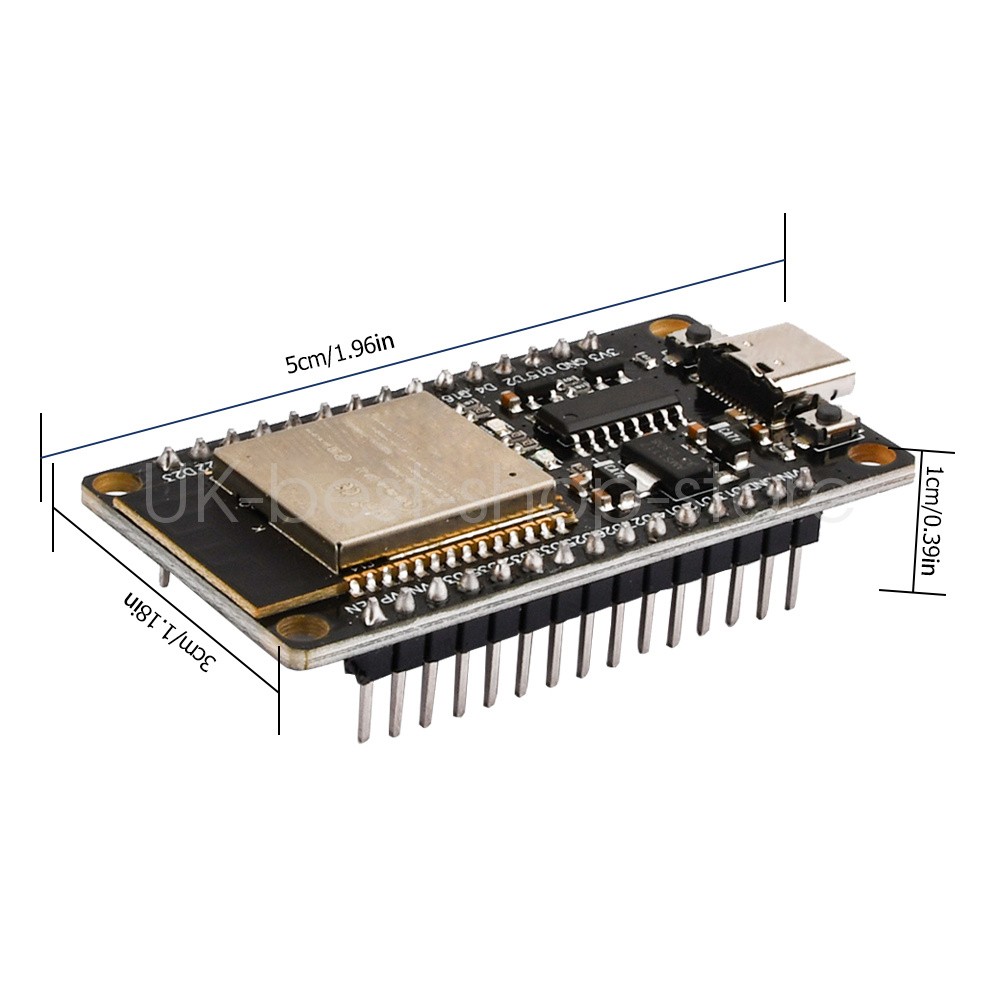 2~5PCS ESP32 WRO/-32 Dual Core WiFi Bluetooth Development Board Type C CH340C