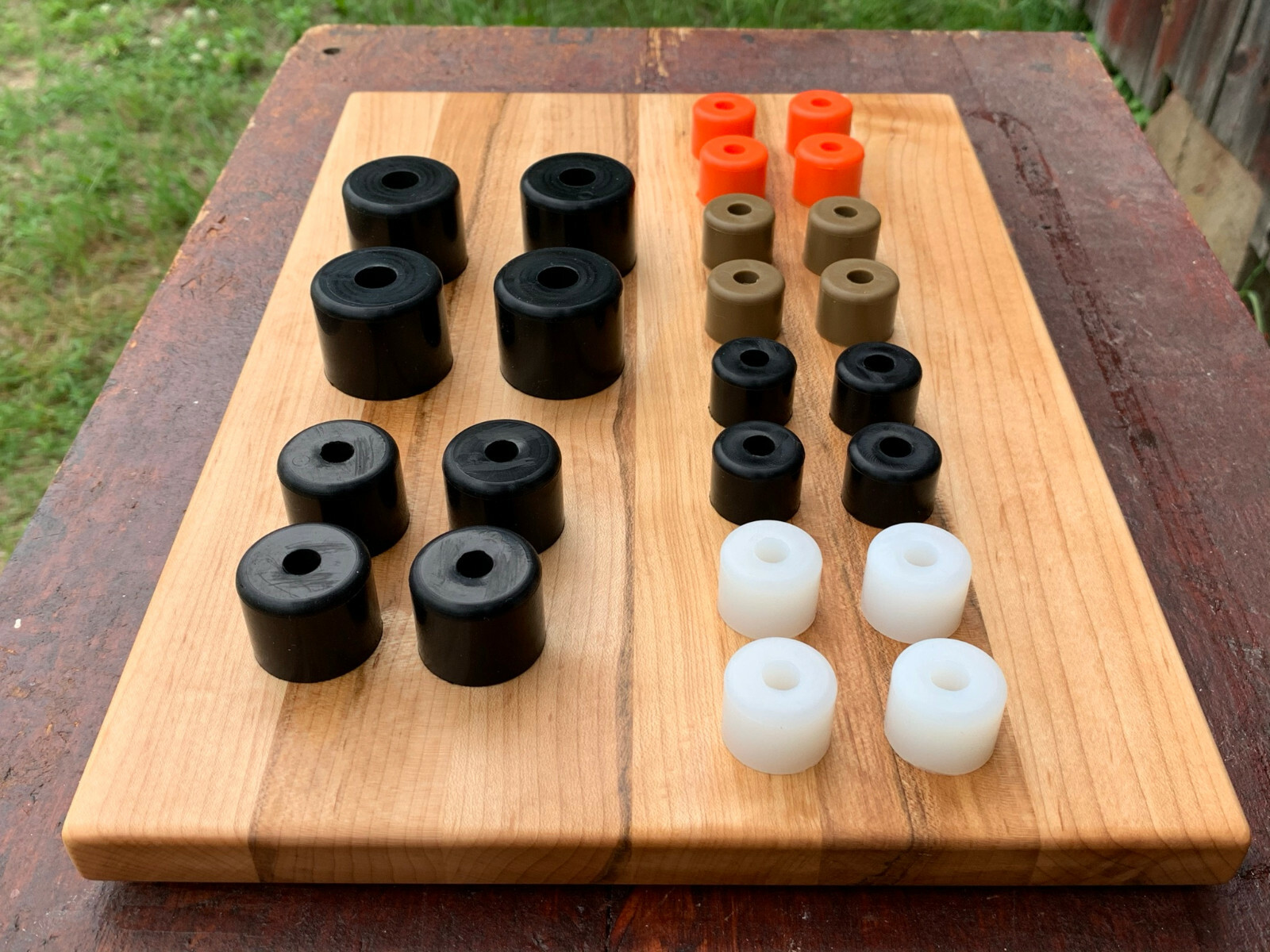 Silicone Cutting Board Rubber Bumper Feet Black Brown Clear Stainless Food Safe