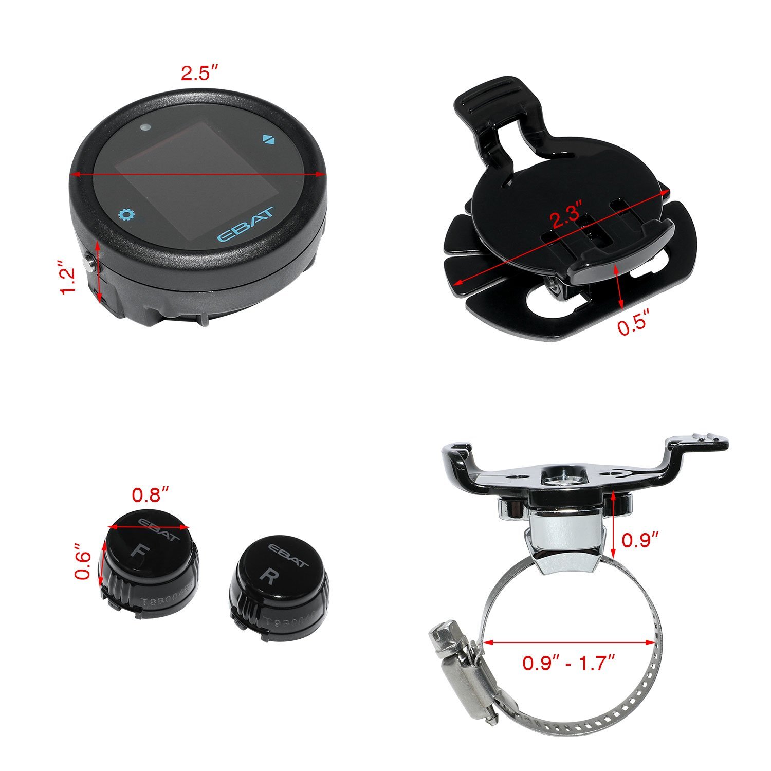 STEEL MATE Motorcycle Tire Pressure Monitor System Universal Motorcycle TPMS