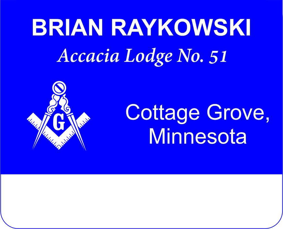 Lodge Pocket Name Badge