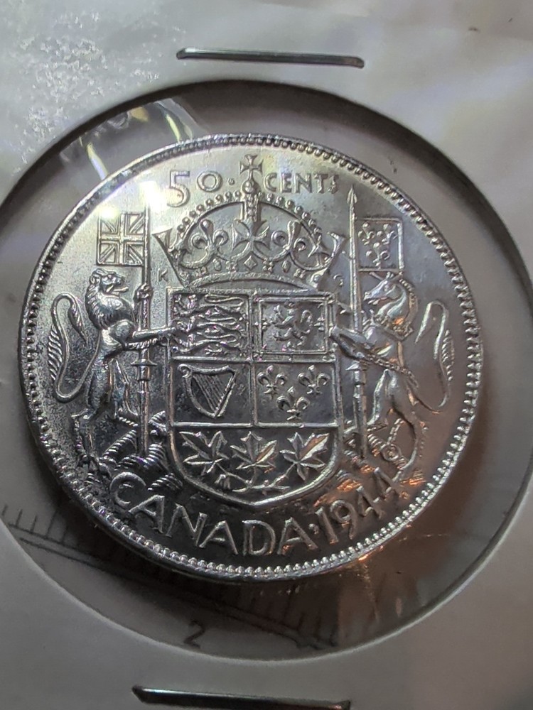 1944 Canada 50 Cents Far 4.  4/4 - High Grade UNC. -BB92