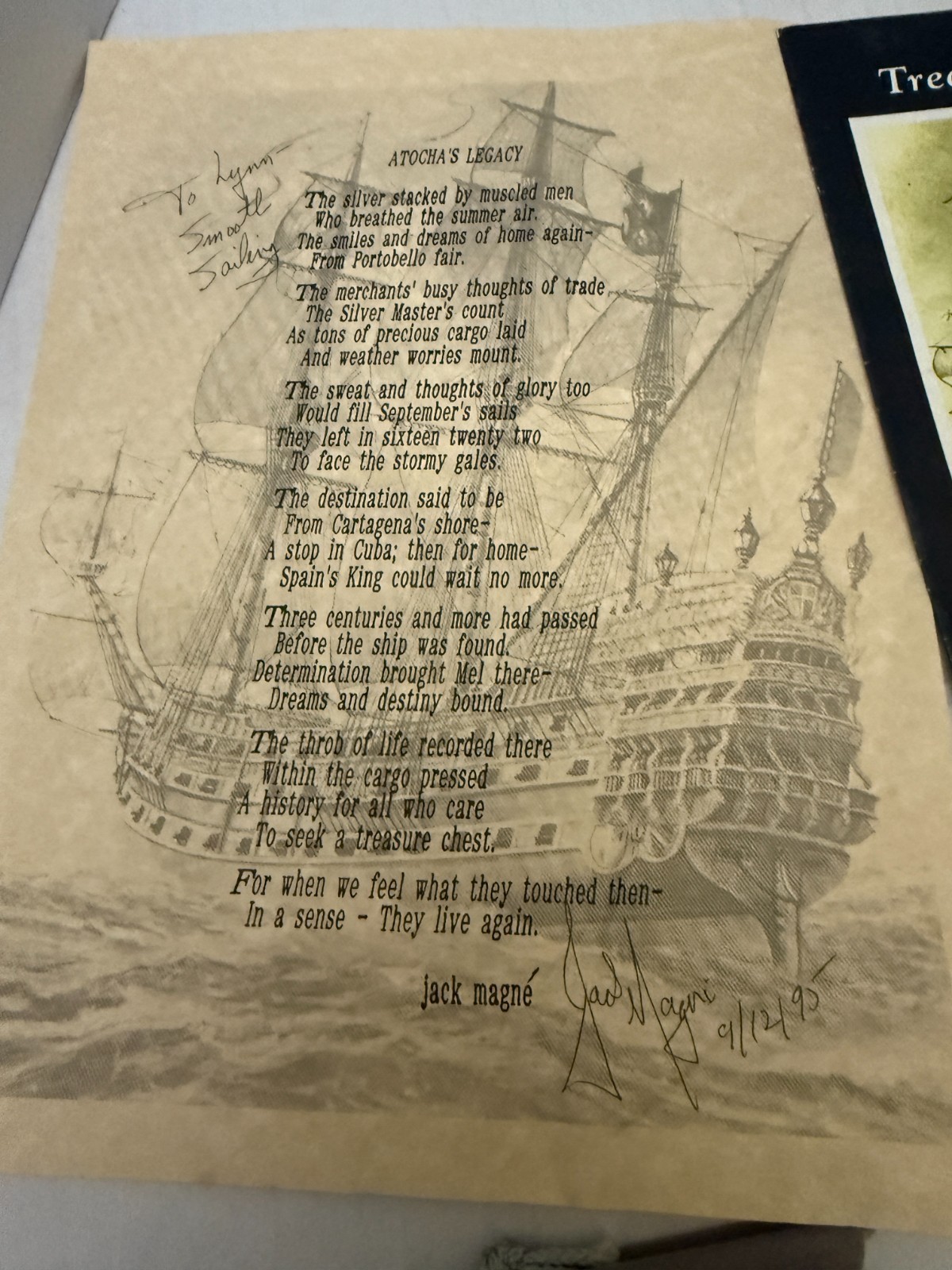 1622 Shipwreck of the Nuestra Senora De Atocha Solid Sterling Silver Pendant