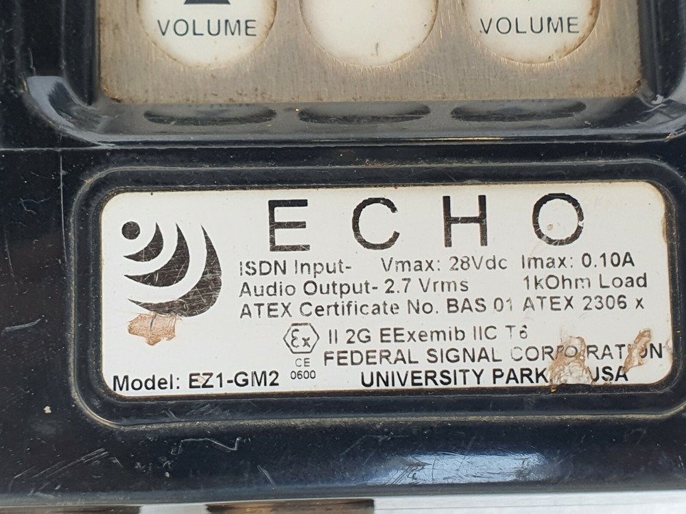 ECHO EZ1-GM2 Digital Intercom Station With Gooseneck Microphone Zone-1 ATEX