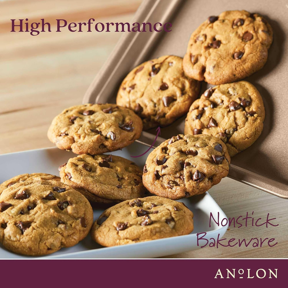Gourmet Nonstick Bakeware Set with Nonstick Cookie Sheets / Baking Sheets - 3 Pi