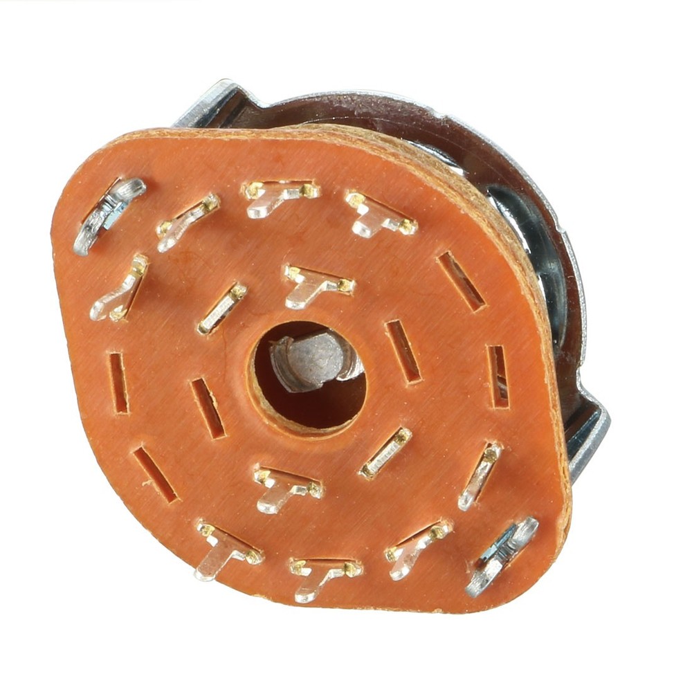 2PCS 2P4T 2 Pole 4 Position Band Channel Rotary Switch Selector Single Deck