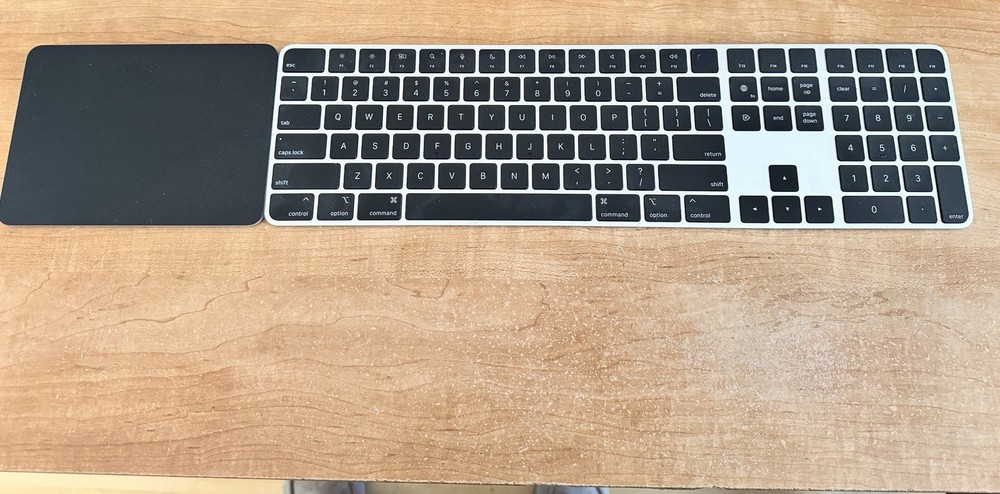 Apple Wireless Magic Keyboard Numeric Keypad & Magic Trackpad Bundle QWERTY