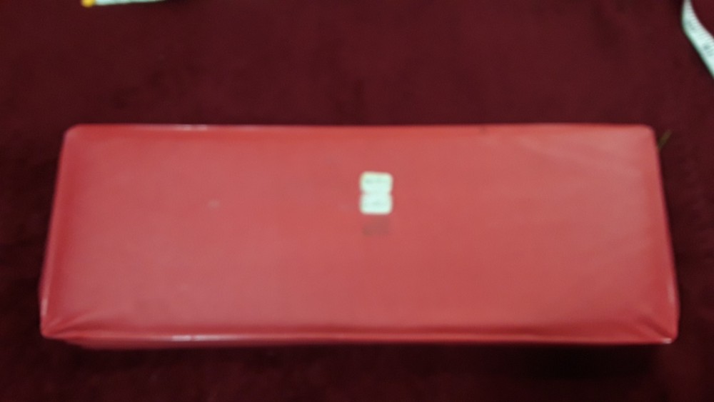 Knitting needles in zipper case
