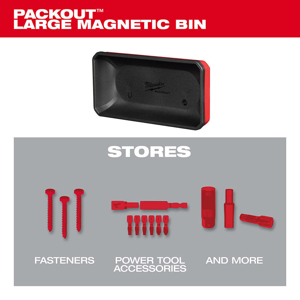 Milwaukee 48-22-8071 PACKOUT Large Magnetic Wall Mounted Bin