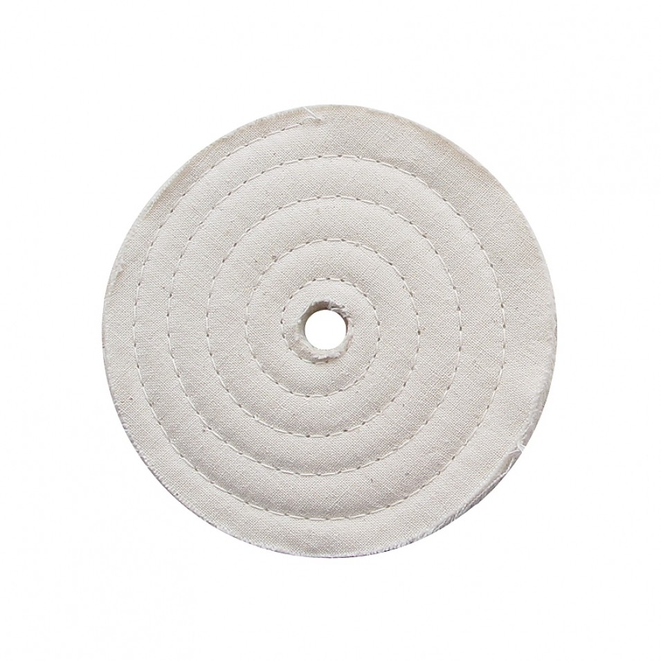 4" Assorted Muslin Buff - 1/2" Arbor