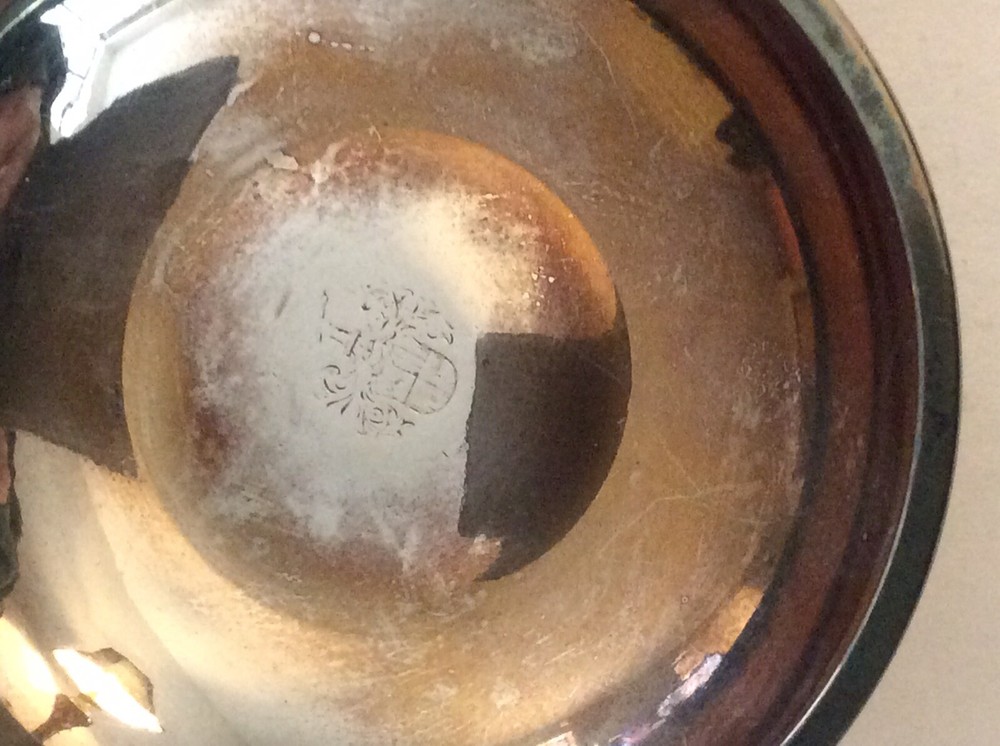 Crested Silver Wine Taster Bowl Or Porringer
