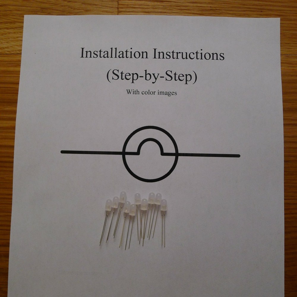McIntosh MC7106 Lamps Kit LED Bulbs Lights replacement with INSTRUCTIONS