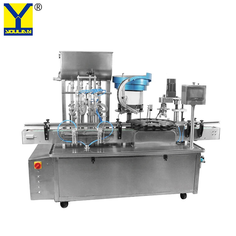 Automatic Small Glass Plastic Bottle Spray Perfume Filling and Capping Machine