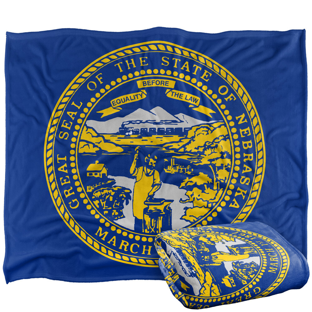 Nebraska Flag Silky Touch Super Soft Throw Blanket, 50"x60"