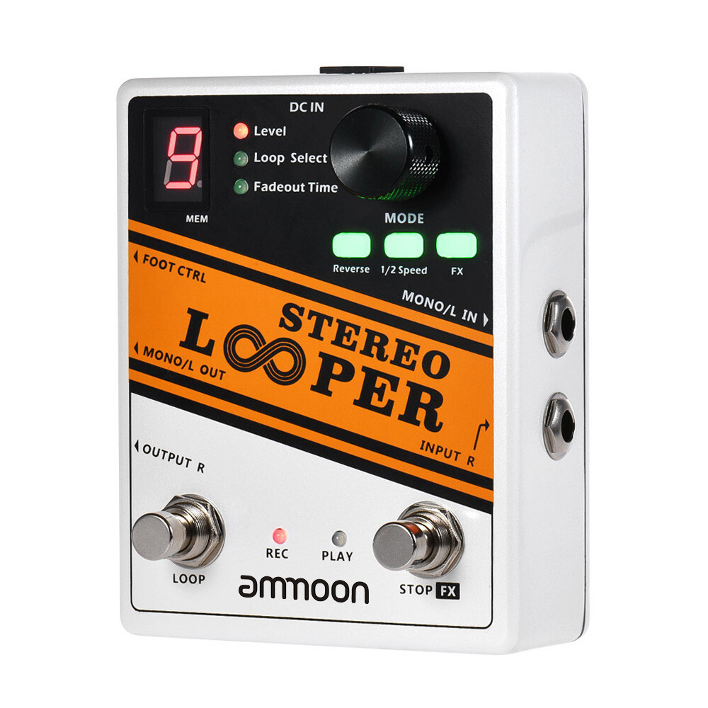 Stereo Looper Loop Record Guitar Effect Pedal for Practice Live Performance V7S6