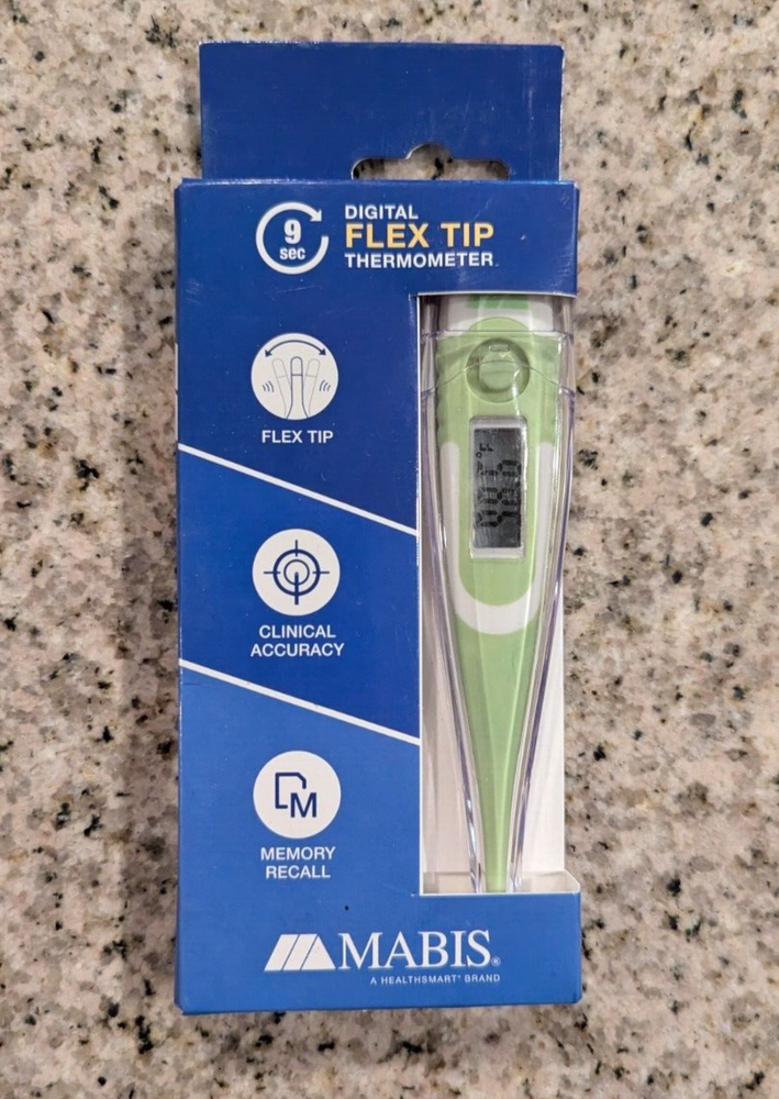 Mabis Digital Flexible Tip Thermometer, Waterproof