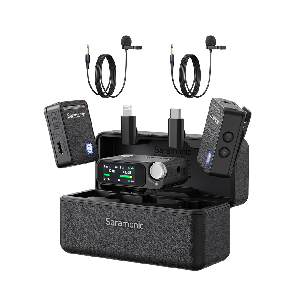 Saramonic Ultra | Wireless Lavalier Microphone, 32-Bit Float Recording, Timec...
