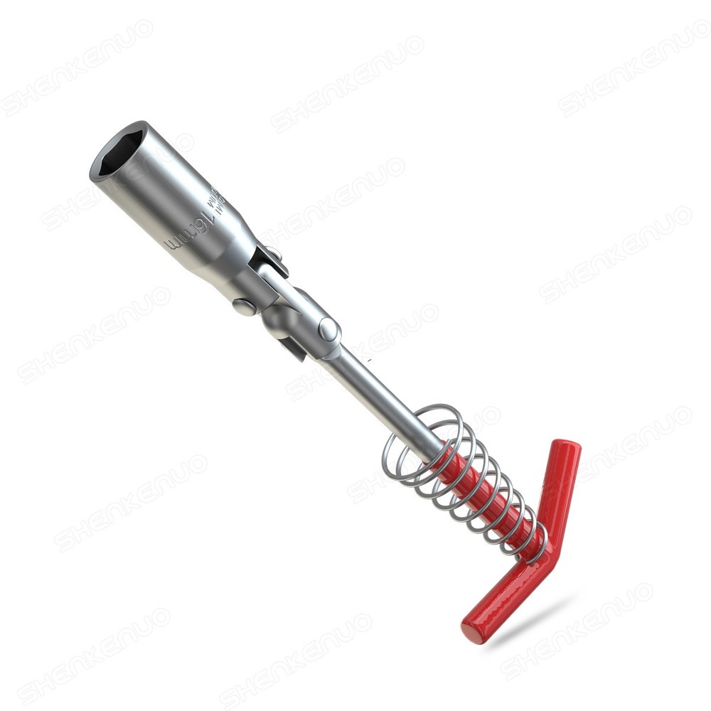 Spark Plug Removal Tool 16mm T-Bar T-Handle Flexible Spanner Socket Wrench Tool