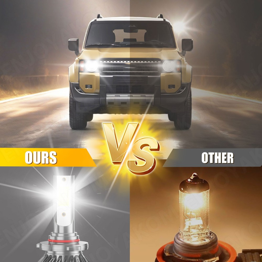 For Chevy Silverado 1500 2500 2007-2015 LED Headlight Bulbs Hi/Low+Fog Light Kit