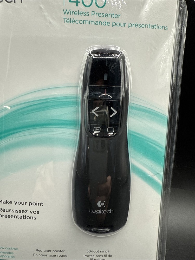Logitech New R400 Presenter Remote Control and Laser Pointer 910-001354