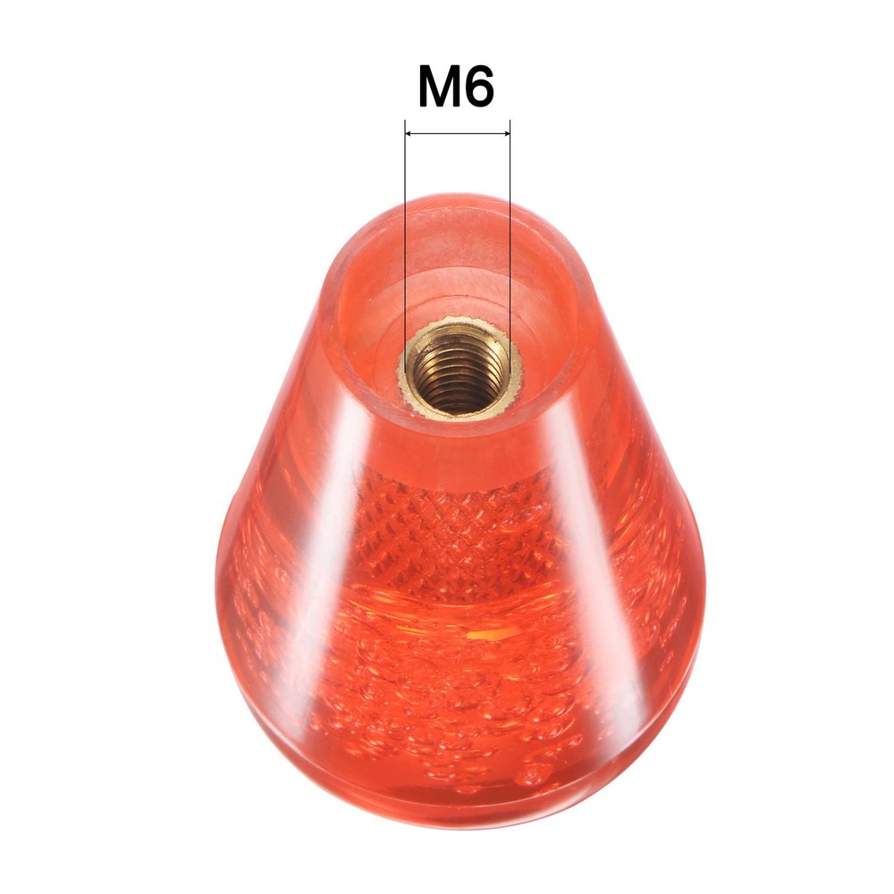 Ellipses Oval Joystick Top Ball Head Arcade Knob Red