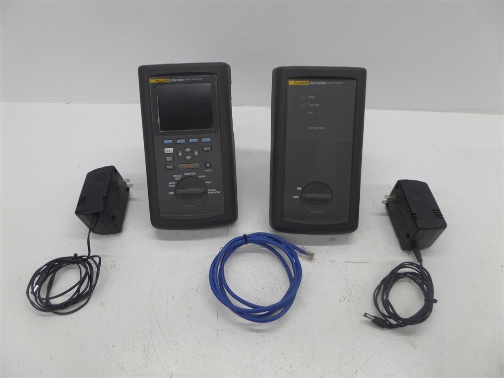 Fluke DSP-2000 & DSP-2000SR Digital Cable Analyzers