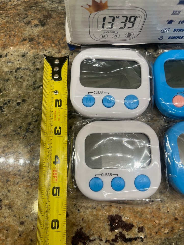 4-Piece Multi-Function Electronic Timer, Learning Management, Suitable for Kitch