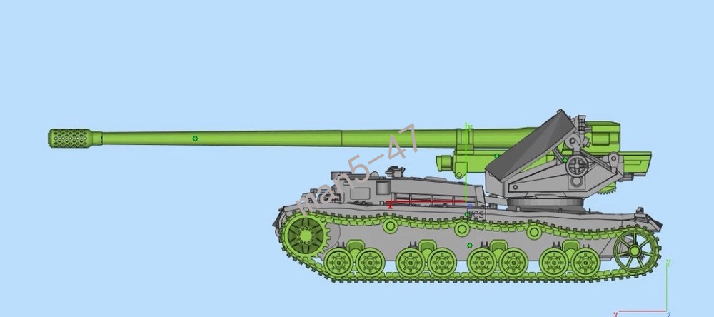 3D Printed 1/72 D a Tank IV Tank Model Unpainted-