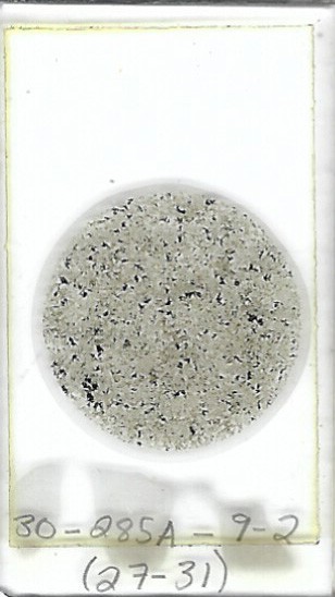 Thin-section Mount from DSDP Hole 285A Petrographic Microscope Slide 30-285A-9-2
