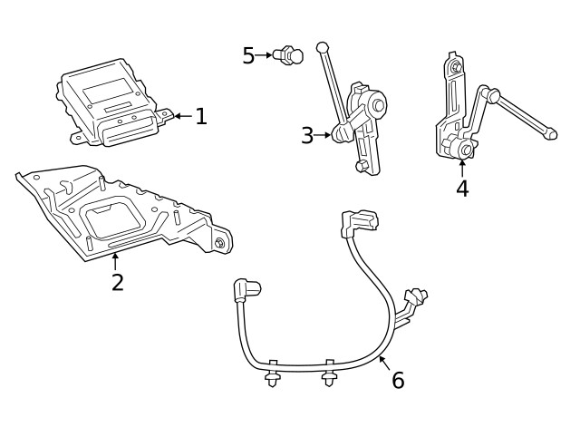 Genuine GM Electronic Suspension Control Module 84591777