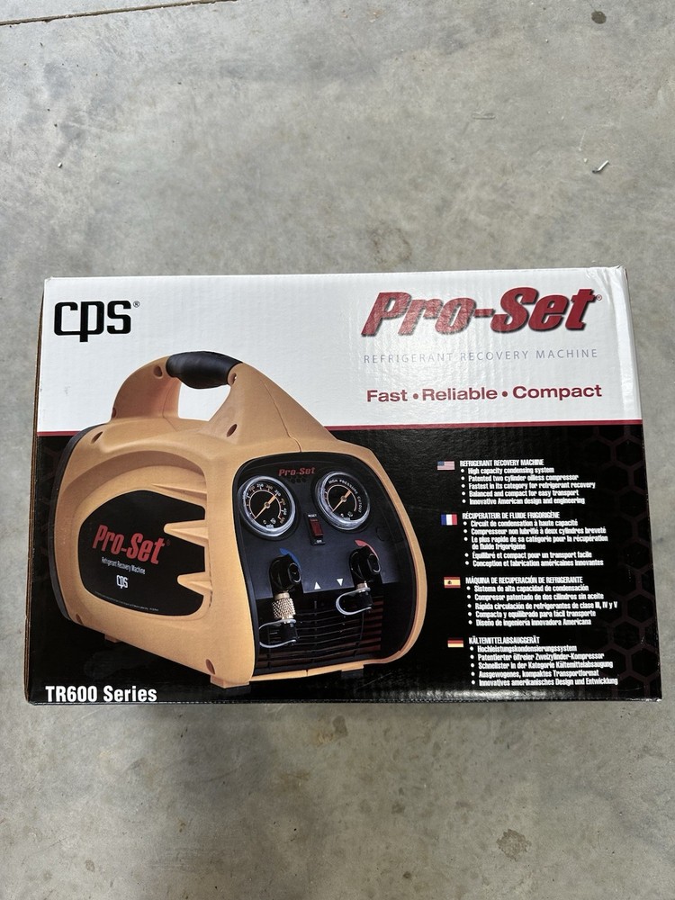 Pro-Set Tr-600 Refrigerant Recovery Machine